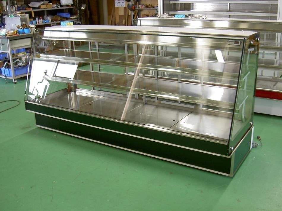 オープニング 業務用厨房機器のまるごとKマートサンデン 三面ガラスショーケース AGV-G3200XB タテ 冷蔵ショーケース 縦型冷蔵ショーケース 